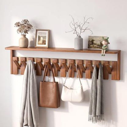 Coat Rack with 12 Hooks