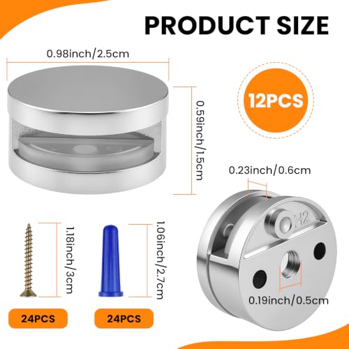 Round Mirror Clips for Wall Mounting