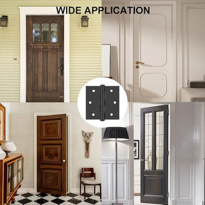 6 Pack 3.5 Inch Heavy Duty Stainless Steel Door Hinges