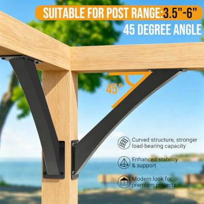 45 Arc Degree Angle Support Brackets