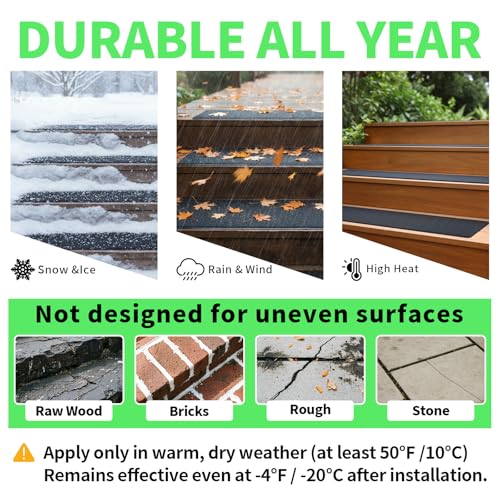 Outdoor Stair Treads Non Slip (black)