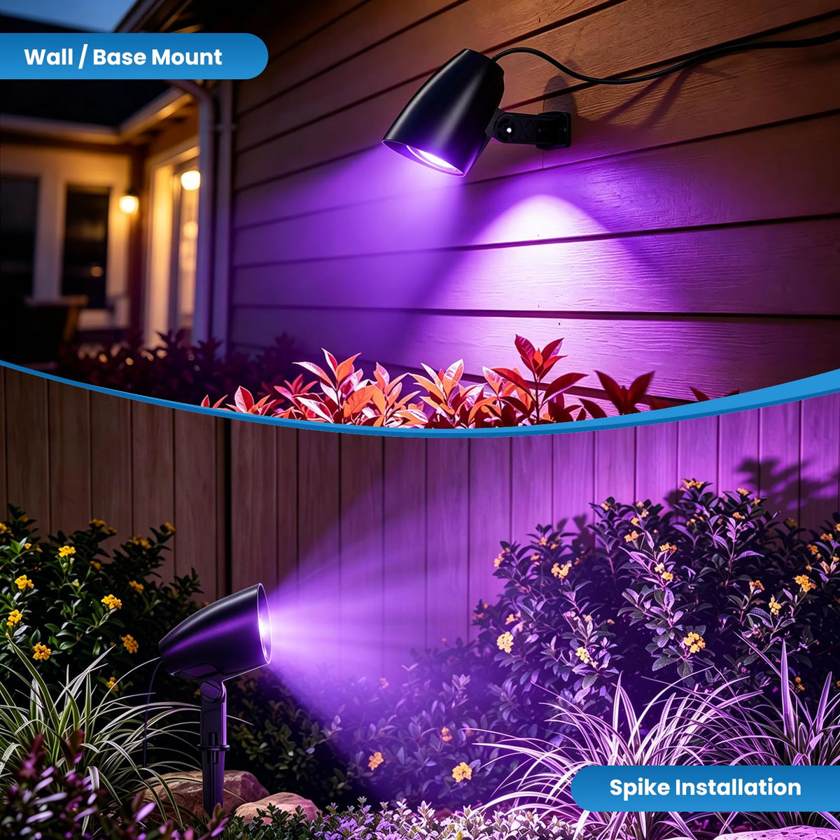 20W Halloween Black Light Spotlight Outdoor (Black)
