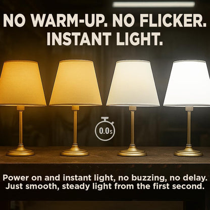 Made in USA A19 LED Light Bulbs (Warm White)