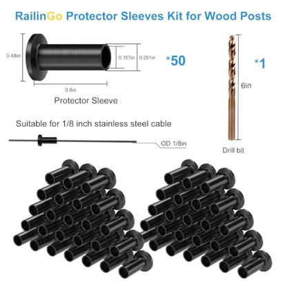 Black Stainless Steel Protector Sleeve for 1