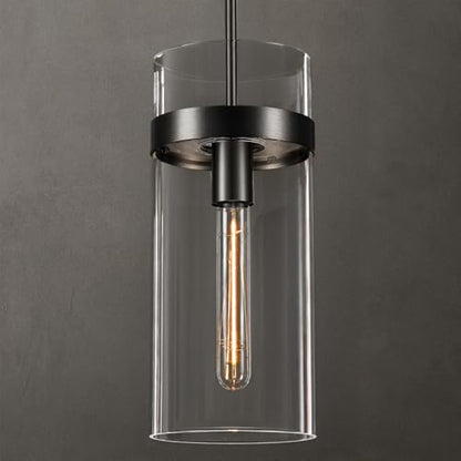 Modern Large 12 in Glass Kitchen Island Pendant Light