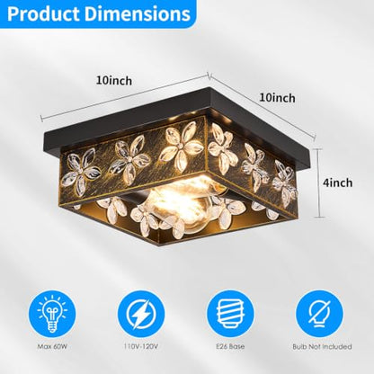 Square Farmhouse Ceiling Light