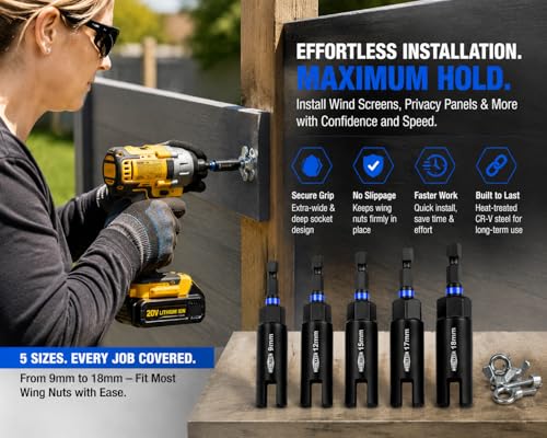 86 PCS Magnetic Impact Nut Driver Set