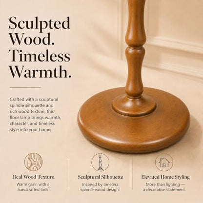 Real Wood Floor Lamp