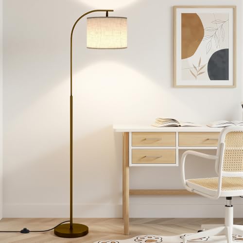 Floor Lamp with Linen Shade