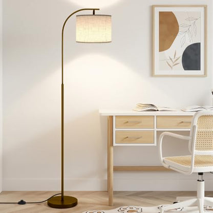 Floor Lamp with Linen Shade