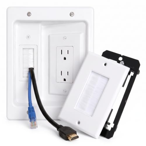in Wall Cable Management Kit with Recessed Outlet Box