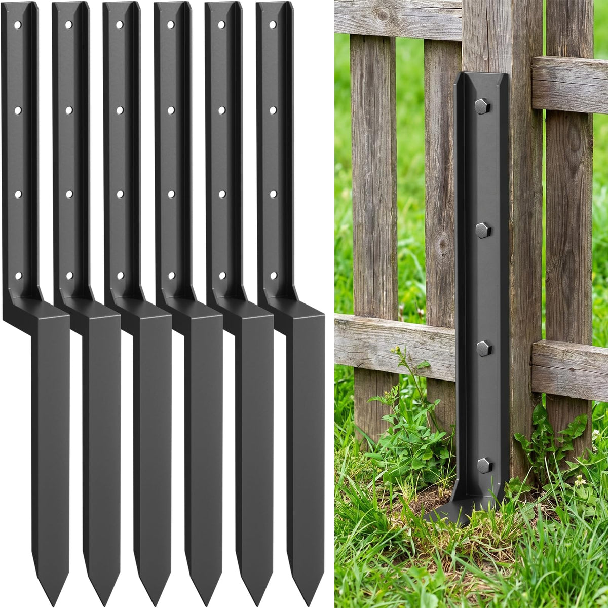 6 Pack Fence Post Repair Kit