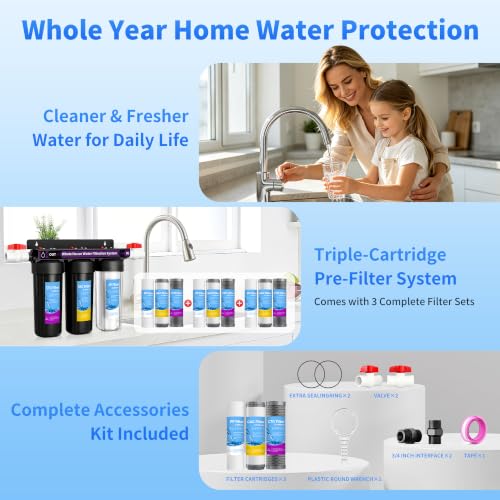 3 Stage Whole House Water Pre
