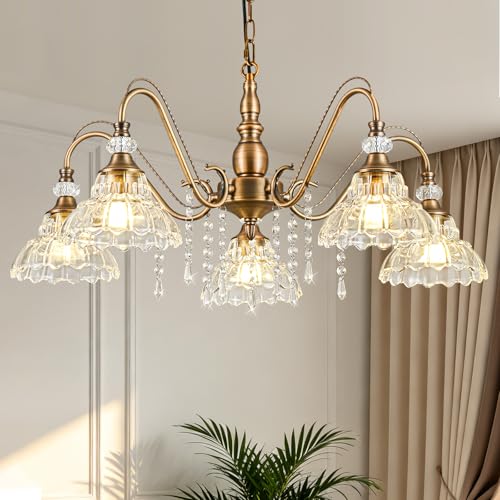 Chandelier with Flower Shade