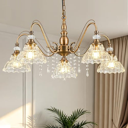 Chandelier with Flower Shade