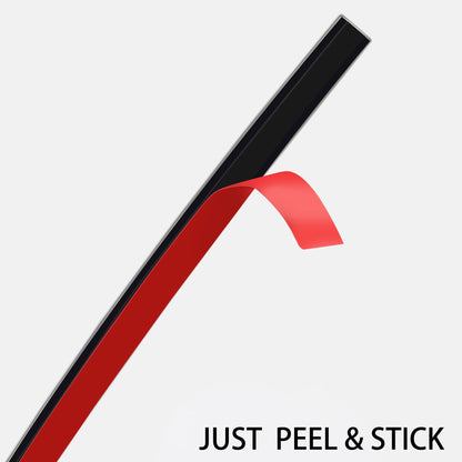 32.8ft Peel and Stick Molding Trim (10mx8mm / Shiny Black)