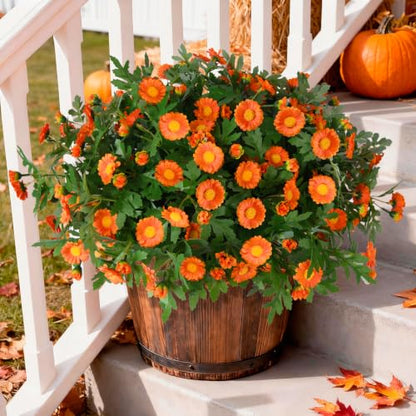 Artificial Fake Plants Flowers for Outdoor Outside Spring Summer Decoration