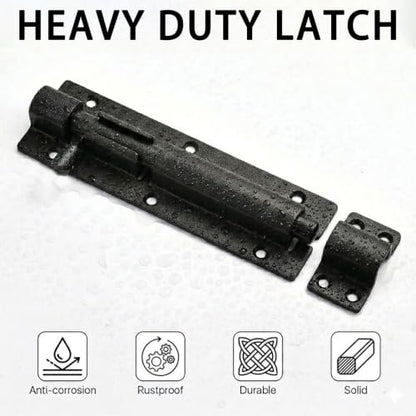 Heavy Duty Door Hinge and Sliding Latch kit