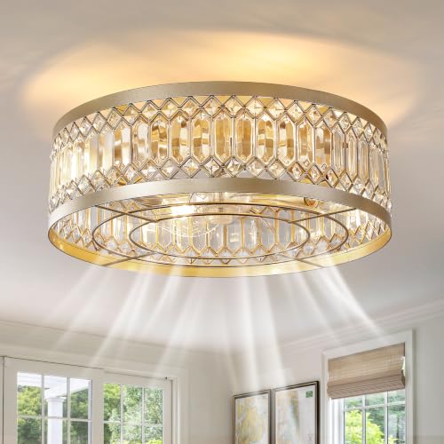 Gold Fandelier Ceiling Fans with Lights