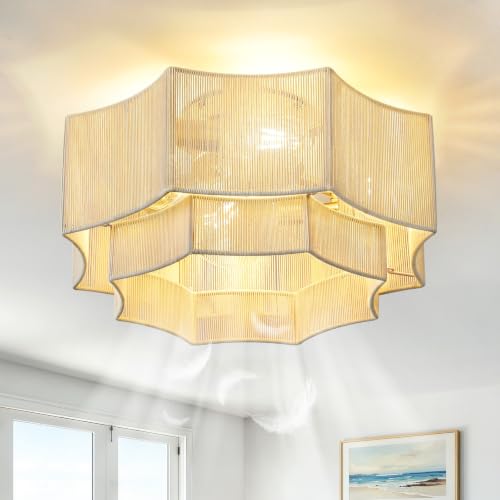 Boho Ceiling Fan with Light