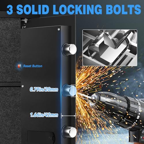 Safe Box Home Safe with Fireproof Waterproof Bag