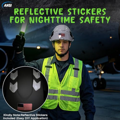 Type 2 Hard Hat with Clear Visor and Chin Strap (White Hard Hat with Visor)