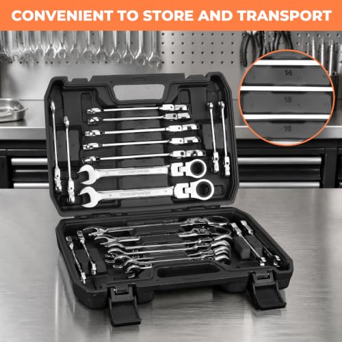 Flex Head Ratcheting Wrench Set