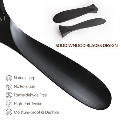 Wood Ceiling Fan 3 Blades Ceiling Fan for Indoor