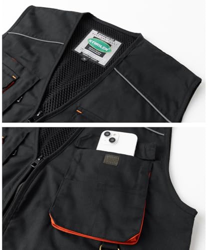 Tool Vest for Men Carpenters Safety Vests DIY Utility Construction Vests Multi