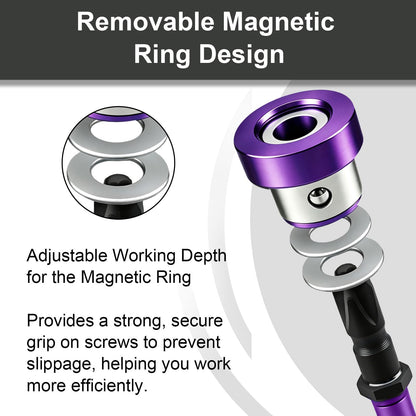 PH2 Magnetic Positioning Screwdriver Bits (Purple)