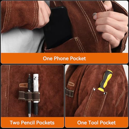 Leather Welding Jacket