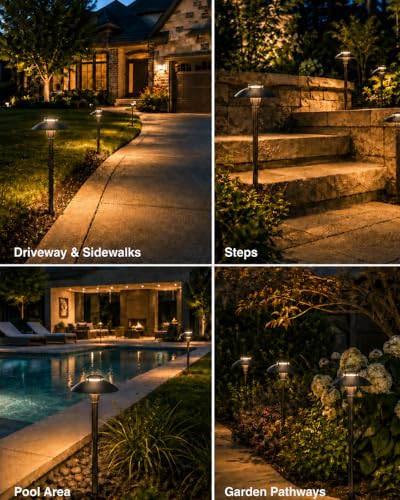 Low Voltage Pathway Lights with 3W 2700K Replaceable MR11 LED Bulb