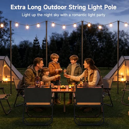 Poles for Outdoor String Lights