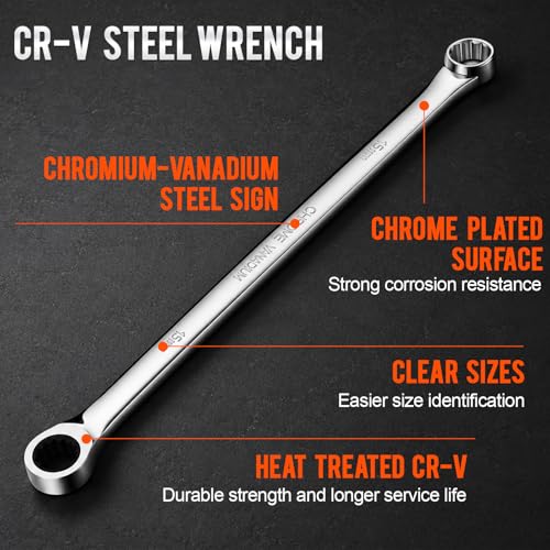Extra Long Ratcheting Wrench Double Box End Wrench