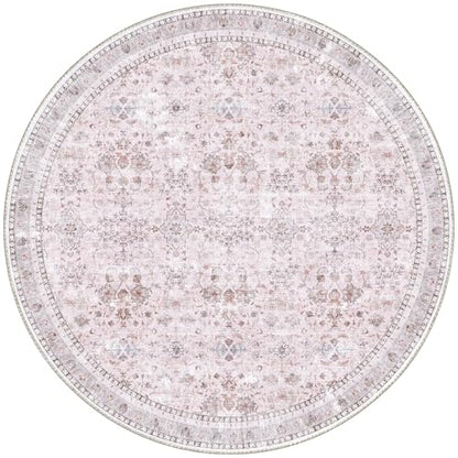 Round Rug 4ft (Pink / 4' (Round))