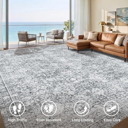 8x10 Area Rugs (Light Grey / 8' x 10' (Rectangular))