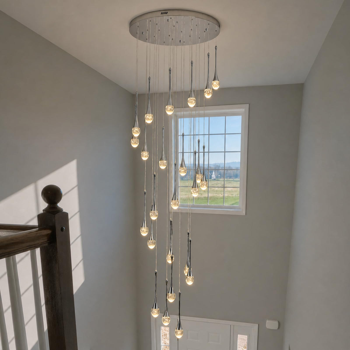 24 Lights Chrome Crystal Chandelier (Chrome / 24 Lights)