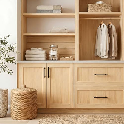 2 Pack Unfinished Pine Shaker Cabinet Doors