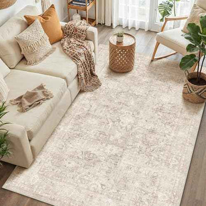 3x4 Beige Neutral Entryway Area Rug (Neutral | Beige / 3' x 4' (Rectangular))