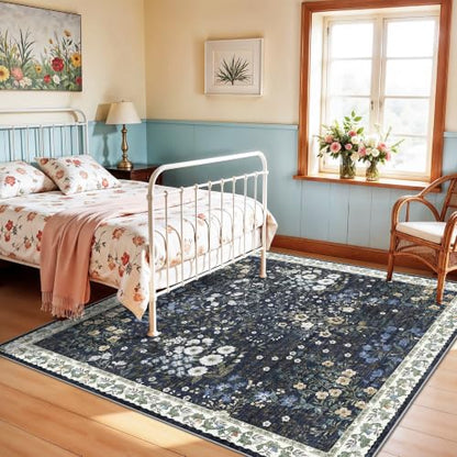 8x8 Square Area Rug Living Room (Blue / 8x8)