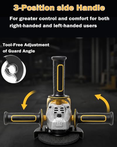 Cordless 4 1 2 inch Angle Grinder Compatible with DEWALT 20V Battery
