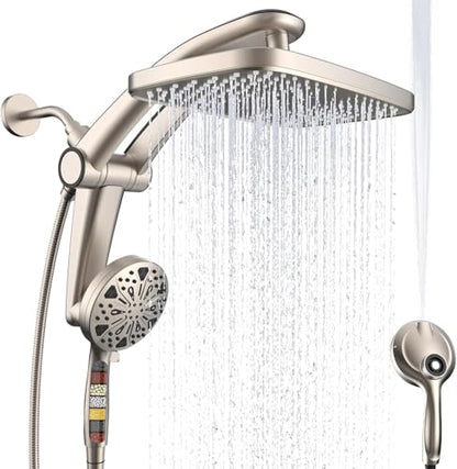 12 Inch High Pressure Rain Shower Head with Handheld Spray Combo