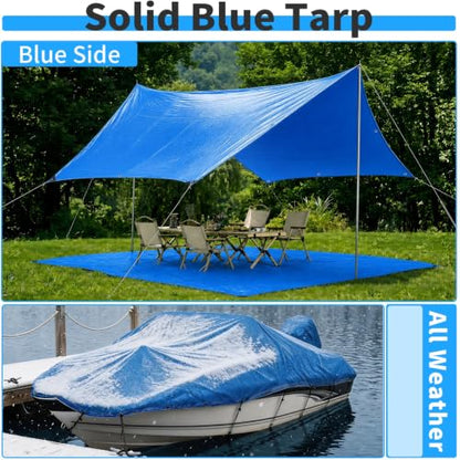 9x36 FT Tarps (Blue / 9' X 36' Customized Size)