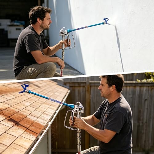 Airless Paint Sprayer Spray Gun Tip Extension Pole Rod Painting Wand
