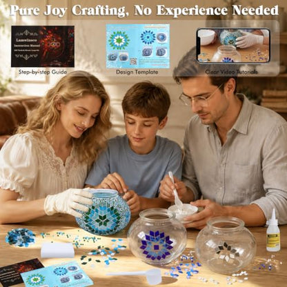 DIY Turkish Mosaic Lamp Kit (Green)