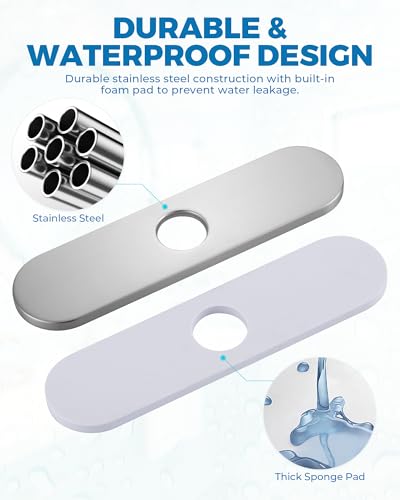 10.2 Inch Faucet Deck Plate (Brushed Nickel)