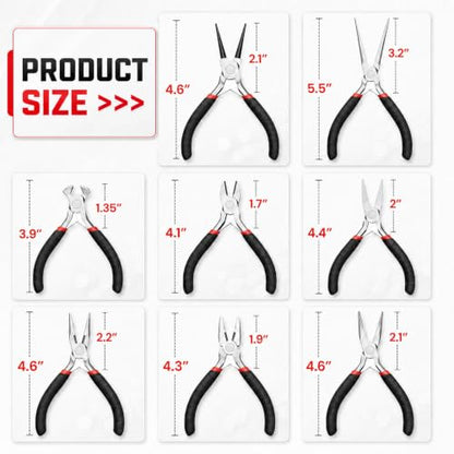 8 Piece Mini Pliers Set