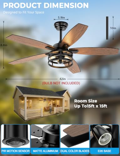 Outdoor Ceiling Fans with Light