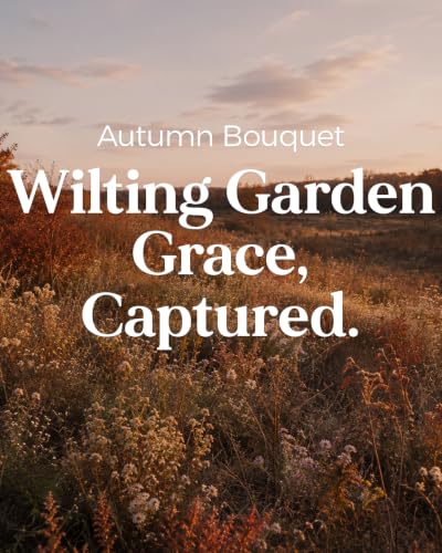 Autumnbouquet Scented Candle Floral Woody Scent for Fall Home Decor (Large Jar / Autumn Bouquet)