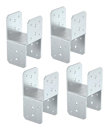 4x4 Post Bracket Kit for Wood Posts (Hot-Dip Galvanized)